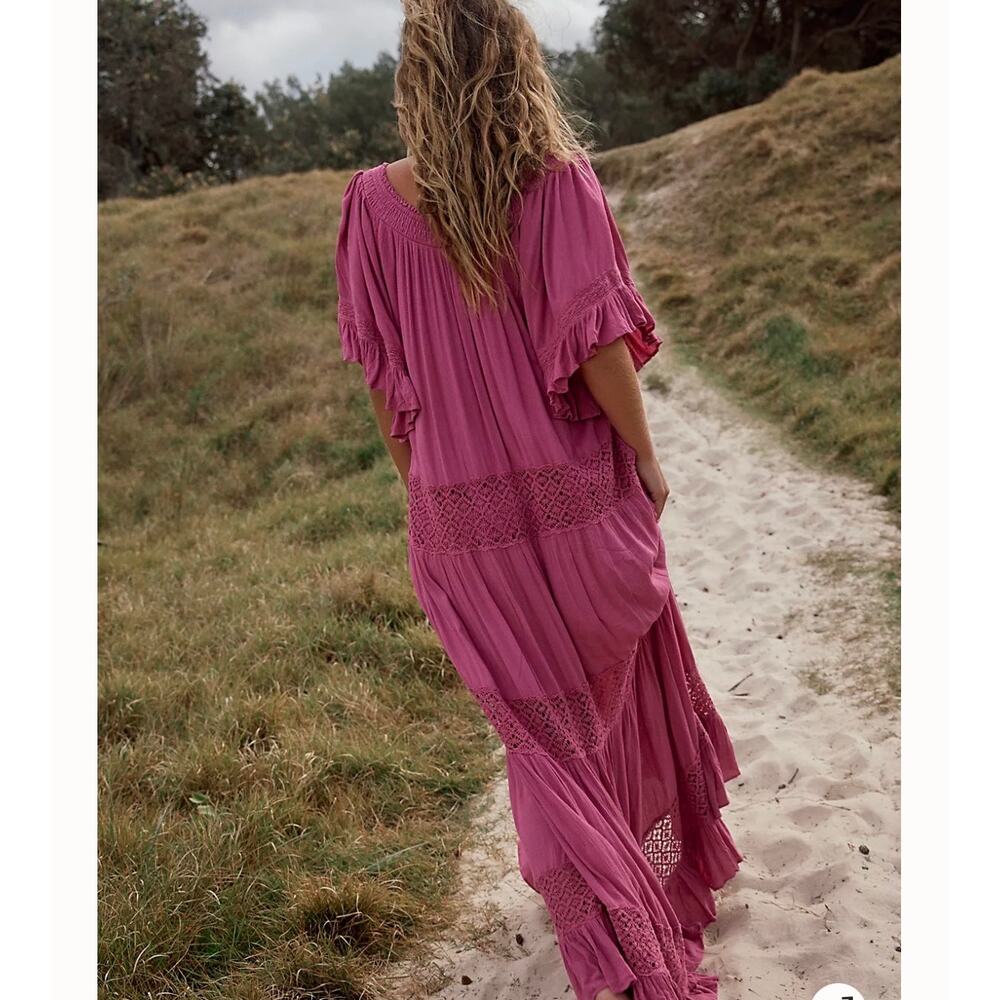 Free People Boho Chartreuse Maxi Dress - Picture 4 of 11